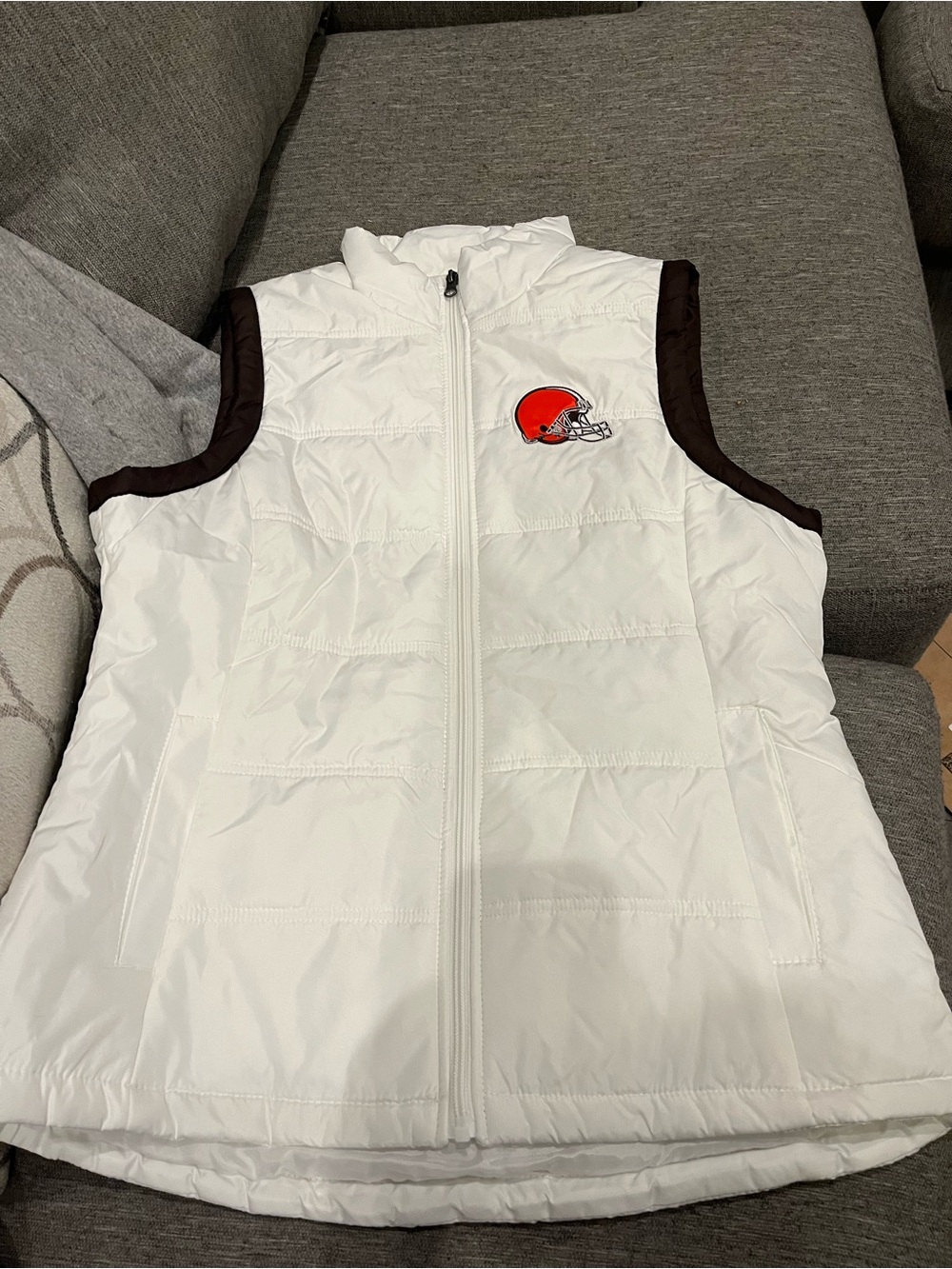 Browns white vest Jacket